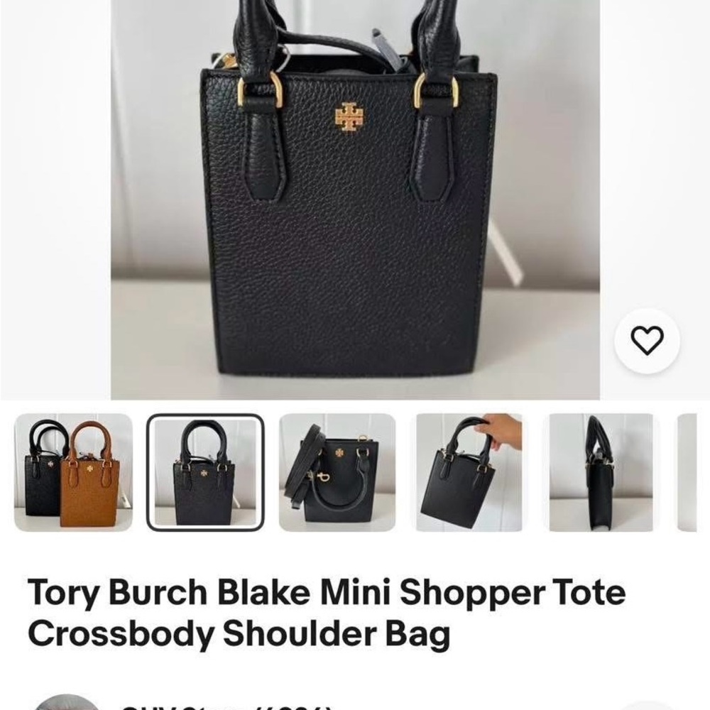 Tory Burch Black Leather Crossbody Bag